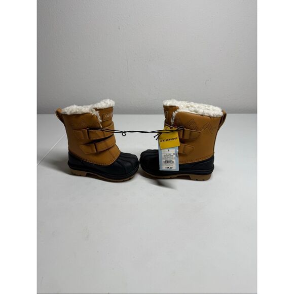 NWT Cat & Jack Toddler Denver Winter Boots Cognac Size 7 - Picture 6 of 9